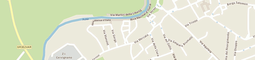 Mappa della impresa nova salus - srl a CERVIGNANO DEL FRIULI