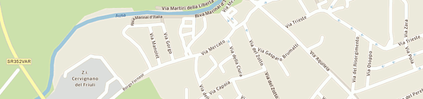 Mappa della impresa print service di zucchi valter a CERVIGNANO DEL FRIULI