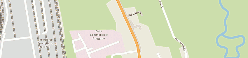 Mappa della impresa mobili airone a CERVIGNANO DEL FRIULI