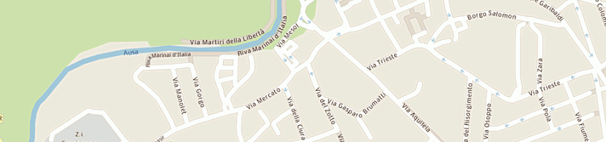 Mappa della impresa burgnich gianpiero a CERVIGNANO DEL FRIULI