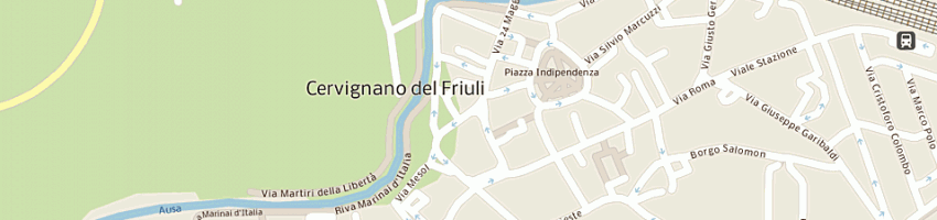 Mappa della impresa bar bianco a CERVIGNANO DEL FRIULI