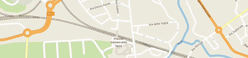 Mappa della impresa associazione centri sportivi sport planet a CERVIGNANO DEL FRIULI