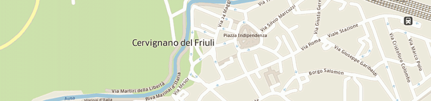 Mappa della impresa friulcassa spa cassa di risparmio regionale a CERVIGNANO DEL FRIULI
