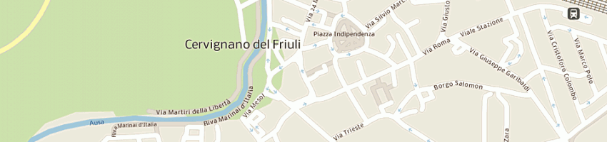 Mappa della impresa servizi assicurativi friuliani sas di candotto aldo e de corte roberto e c a CERVIGNANO DEL FRIULI