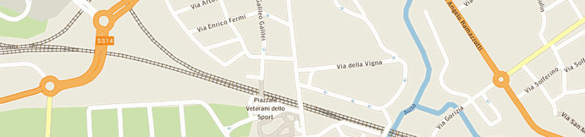 Mappa della impresa cecutti daniele a CERVIGNANO DEL FRIULI