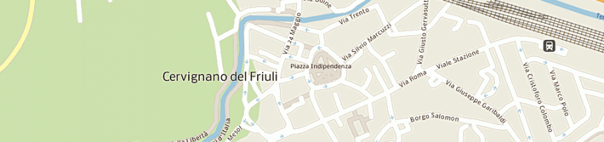 Mappa della impresa san valentin pelle a CERVIGNANO DEL FRIULI