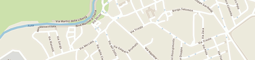 Mappa della impresa bar pino bar a CERVIGNANO DEL FRIULI