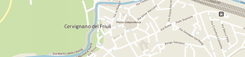 Mappa della impresa giaccari ilaria a CERVIGNANO DEL FRIULI
