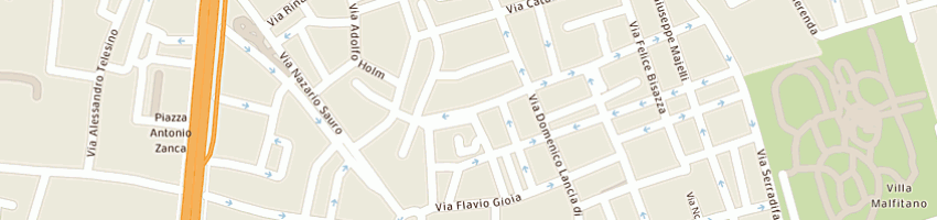 Mappa della impresa toto bar di giovanni federico e vittoria grasso e c snc a PALERMO