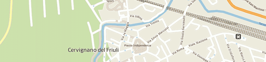 Mappa della impresa elle elle sdf di fornasin l e c a CERVIGNANO DEL FRIULI
