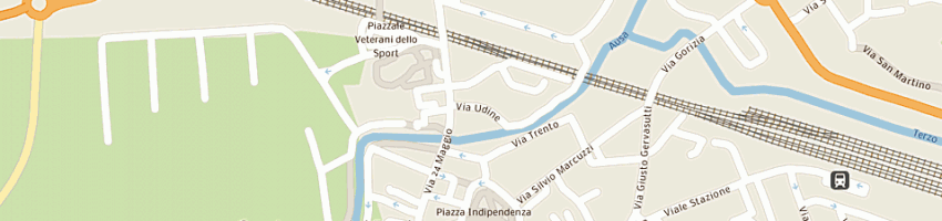 Mappa della impresa garage europa a CERVIGNANO DEL FRIULI