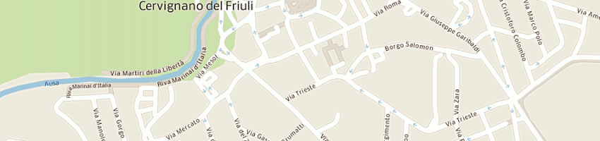 Mappa della impresa bar manila di jankovecki barbara a CERVIGNANO DEL FRIULI