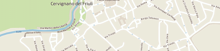 Mappa della impresa andrian sergio a CERVIGNANO DEL FRIULI