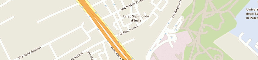 Mappa della impresa mtr rappresentanze di tumminello vincenzo a PALERMO