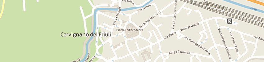 Mappa della impresa milani luigino a CERVIGNANO DEL FRIULI