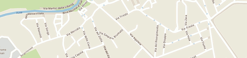 Mappa della impresa boscariol sas di bruniera gianna e c a CERVIGNANO DEL FRIULI