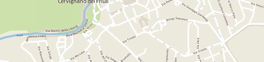Mappa della impresa chiarcos sas a CERVIGNANO DEL FRIULI