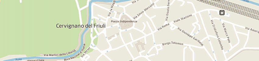 Mappa della impresa bar al giardino a CERVIGNANO DEL FRIULI