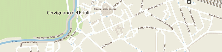 Mappa della impresa salone ermete a CERVIGNANO DEL FRIULI