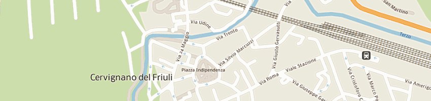 Mappa della impresa amoruso antonio a CERVIGNANO DEL FRIULI