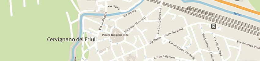 Mappa della impresa drusolini roberto a CERVIGNANO DEL FRIULI