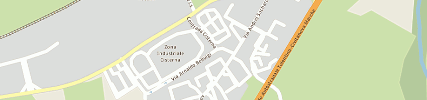 Mappa della impresa atom divani e poltrone srl a TOLENTINO