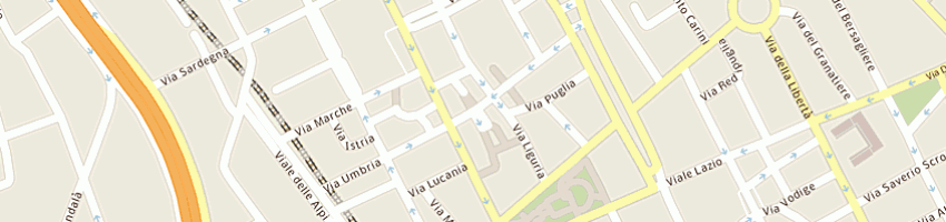 Mappa della impresa studio assocto ragionieri commercsti di lferrigno a PALERMO