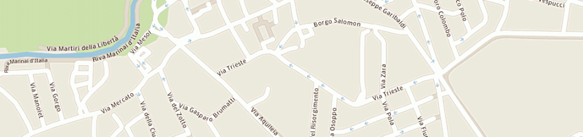 Mappa della impresa istituto estetico patrizia a CERVIGNANO DEL FRIULI