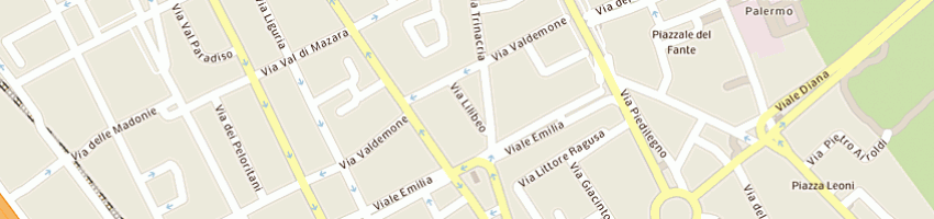 Mappa della impresa garage lilibeo a PALERMO
