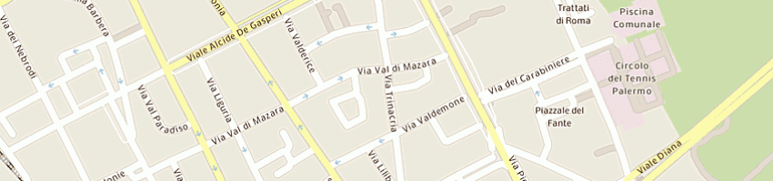 Mappa della impresa quasar consulting srl a PALERMO