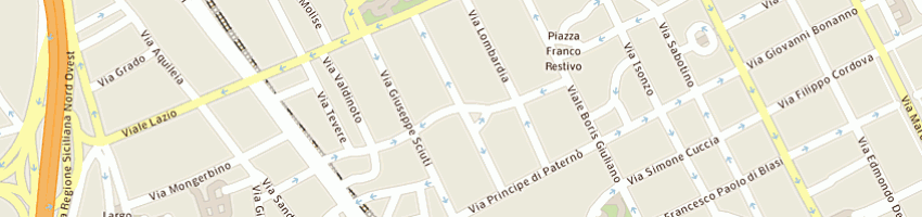 Mappa della impresa savarese emerico e c rappresentanze sas a PALERMO