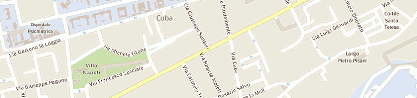 Mappa della impresa ingross srl a PALERMO