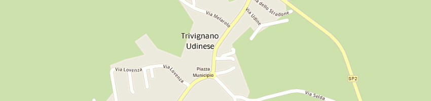 Mappa della impresa marcuzzi luigino a TRIVIGNANO UDINESE