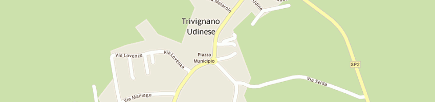 Mappa della impresa azzano antonietta a TRIVIGNANO UDINESE