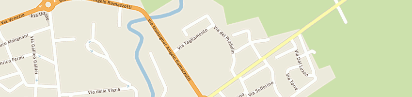 Mappa della impresa bergamo paolo a CERVIGNANO DEL FRIULI