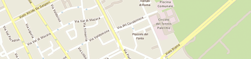 Mappa della impresa lavanco giuseppe a PALERMO