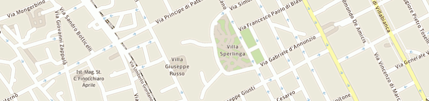 Mappa della impresa stagno d alcontres alberto a PALERMO