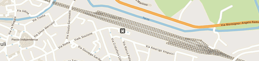 Mappa della impresa bar stazione a CERVIGNANO DEL FRIULI