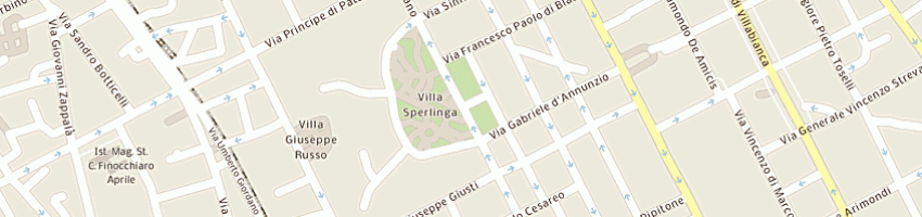 Mappa della impresa mgf srl a PALERMO