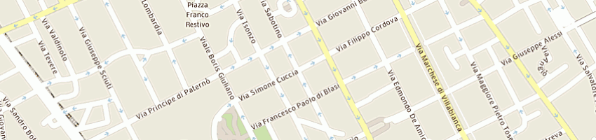 Mappa della impresa sampognaro rosa ma a PALERMO