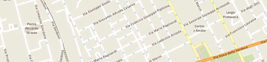Mappa della impresa radio isotopi orestano srl a PALERMO