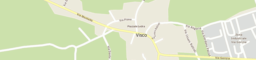 Mappa della impresa futura due srl a VISCO