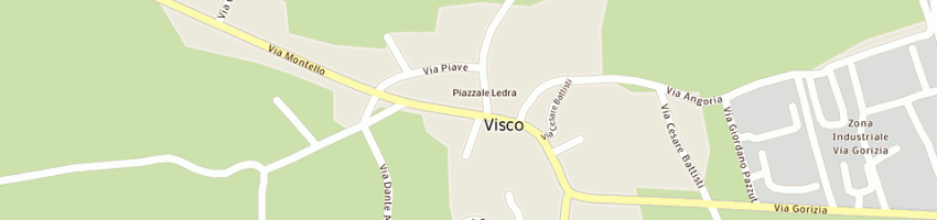 Mappa della impresa friuli ricambi auto srl a VISCO
