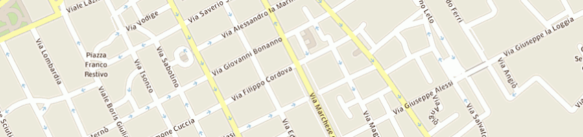 Mappa della impresa progetto di gianfranco di chiara e c sas a PALERMO