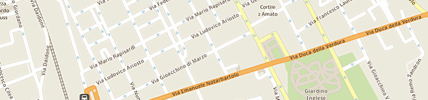 Mappa della impresa immobiliare notabartolo sas di bianco giovanni e c a PALERMO