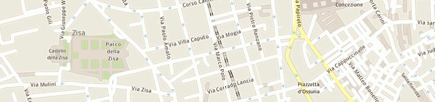 Mappa della impresa marci' giovanni a PALERMO