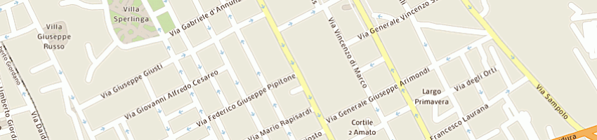 Mappa della impresa md consult srl a PALERMO