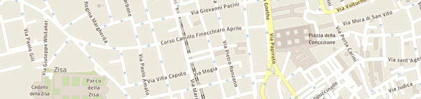 Mappa della impresa di stefano nunzia a PALERMO