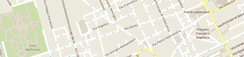 Mappa della impresa fp e c associati srl a PALERMO