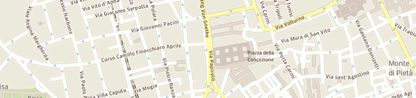 Mappa della impresa studio tribunale sas di vicari alessandro a PALERMO